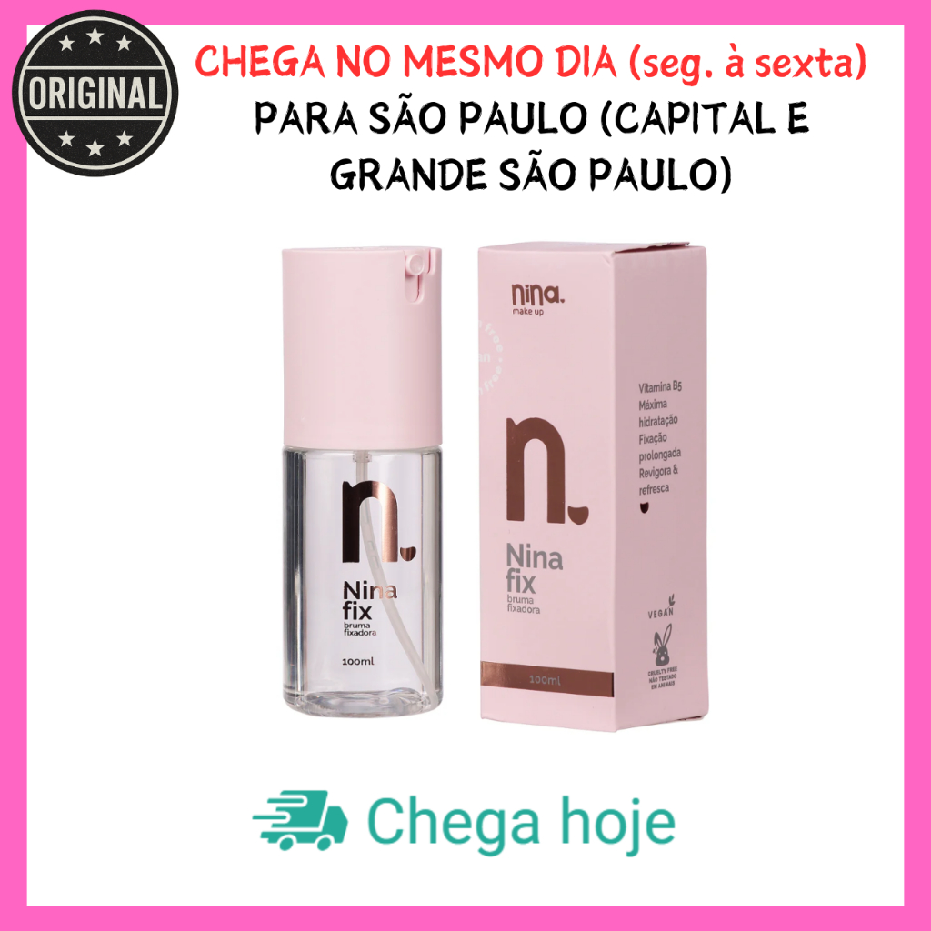 Bruma Fixadora Nina Fix - Nina Makeup 100ml