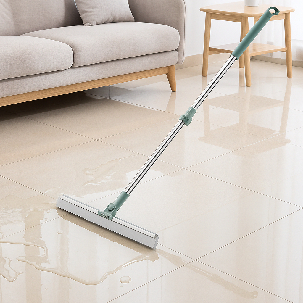 Rodinho Articulado Rodo de Silicone 50cm Cabo Longo 1,4m Limpa Vidros Piso Porcelanato em Oferta na Shopee