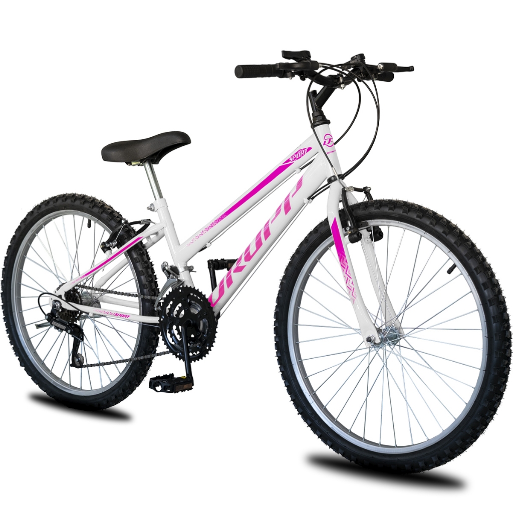 Bicicleta Aro 26 Infantil Feminina 18 vel marchas Dropp Sport Freio V-Brake - Sports & Outdoors