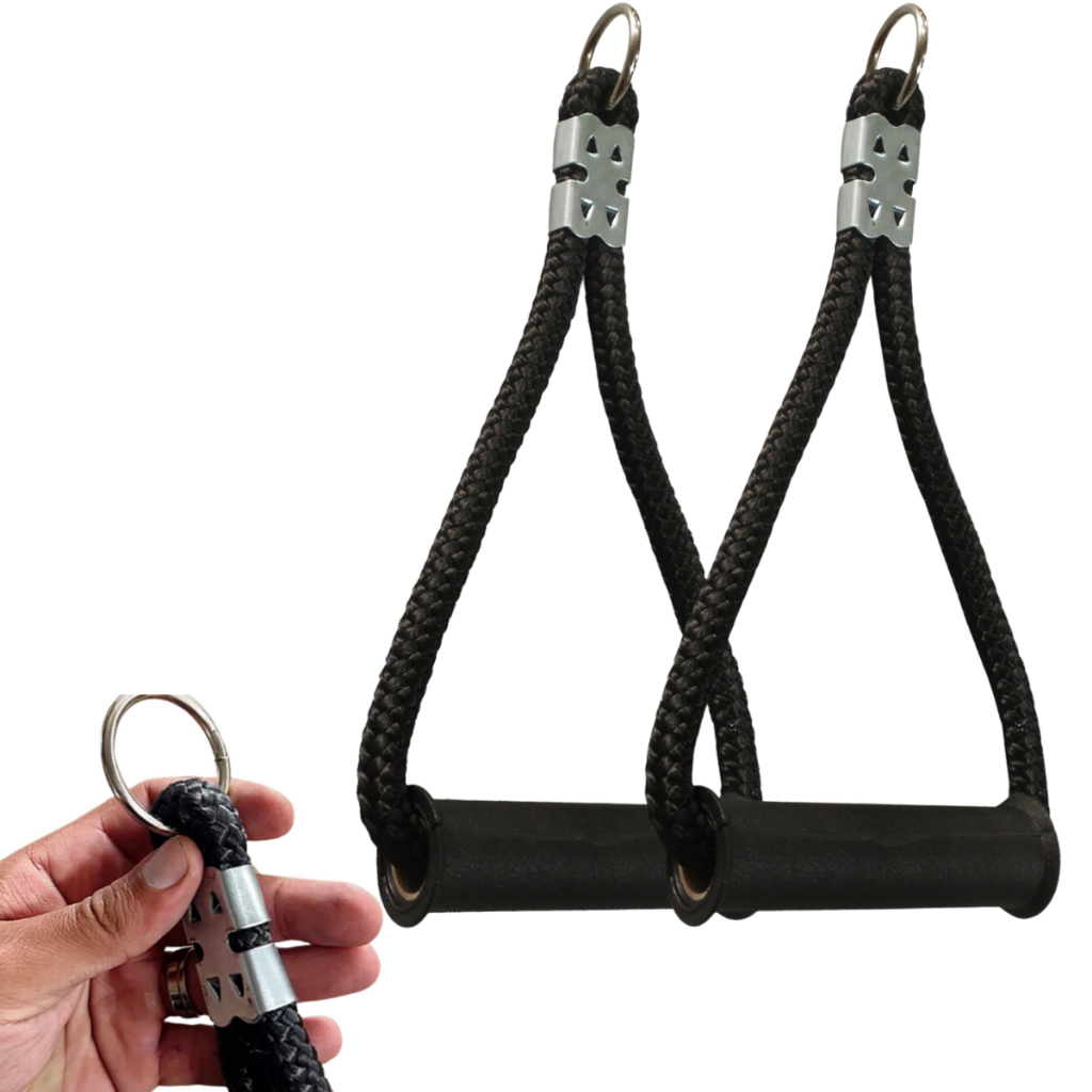 Puxador Crossover Estribo Fechado Corda Manopla 2 Unidades em Oferta na Shopee