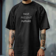 Camiseta Masculina 100% Algodão Super Confortável Estampado FUTURE Tendência