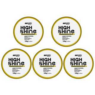 Kit 5x CERA MODELADORA  HIGH SHINE 120G - INFINITY COSMETICS 🔥 Controle total dos fios, brilho duradouro e fixação inten