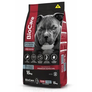 Ração BioCare Power Training Filhote Frango & Carne 15kg