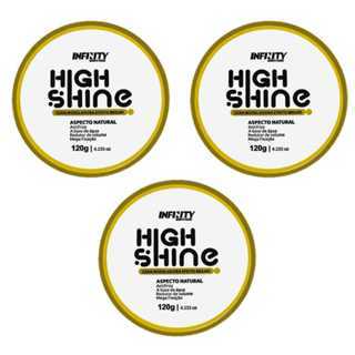 Kit 3x 🔥 CERA MODELADORA  HIGH SHINE 120G - INFINITY COSMETICS 🔥 Controle total dos fios, brilho duradouro e fixação