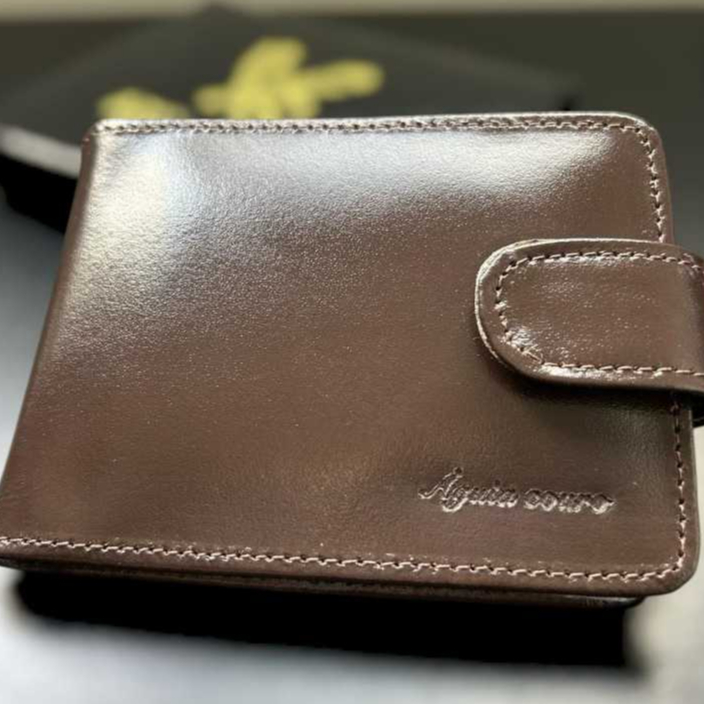 Carteira Masculina Couro Legítimo Premium Original Preto e Marrom Couro Macio com Fecho Porta Cartão em Oferta na Shopee