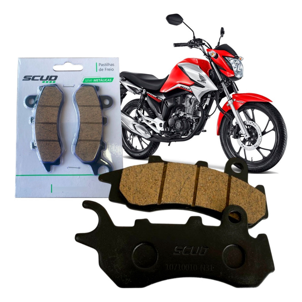 Pastilha Freio Dianteiro Titan 160 Fan 160 2018 A 2024 Cbs - Scud em Oferta na Shopee