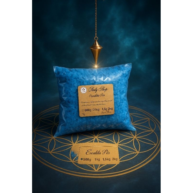 Sais de Banho Energizados – 1kg | Programação com Pêndulo | Fragrância de Eucalipto & Hortelã-Pimenta"