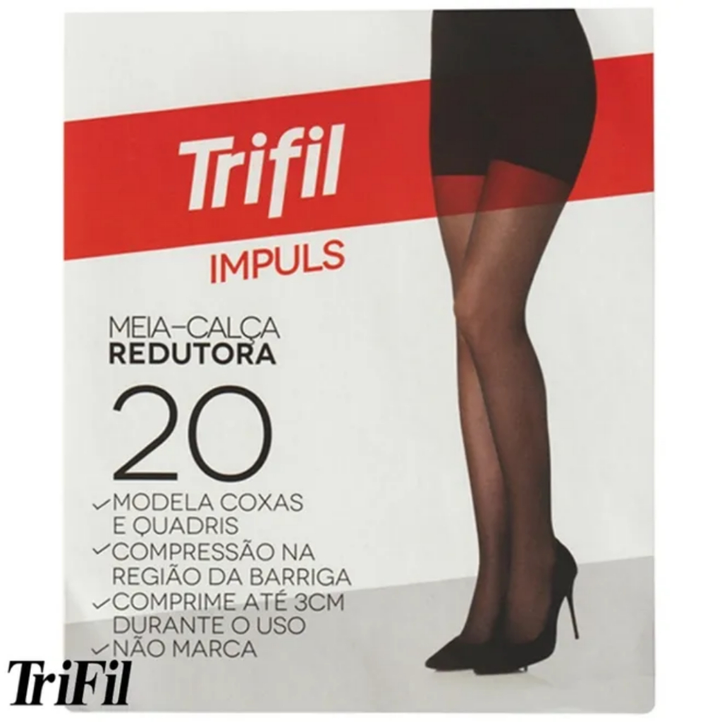 Meia Calça Fio 20 Redutora Modeladora Impulse Trifil  6937