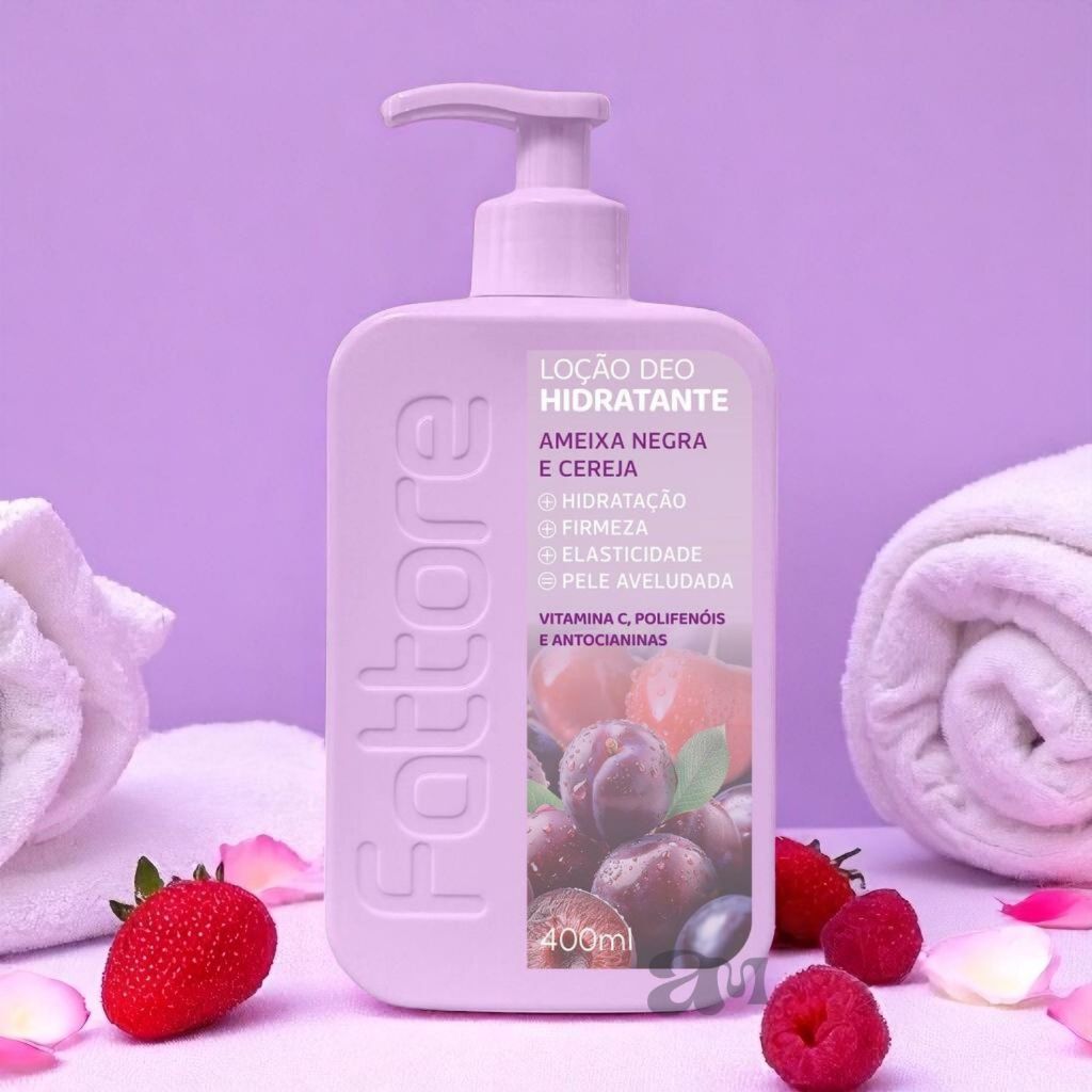 Loção Deo Hidratante Fattore 400ml – Antioxidante com Ameixa e Cereja