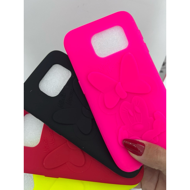 Capa silicone S7 e S7 Edge Samsung Minnie Capa Anti impacto