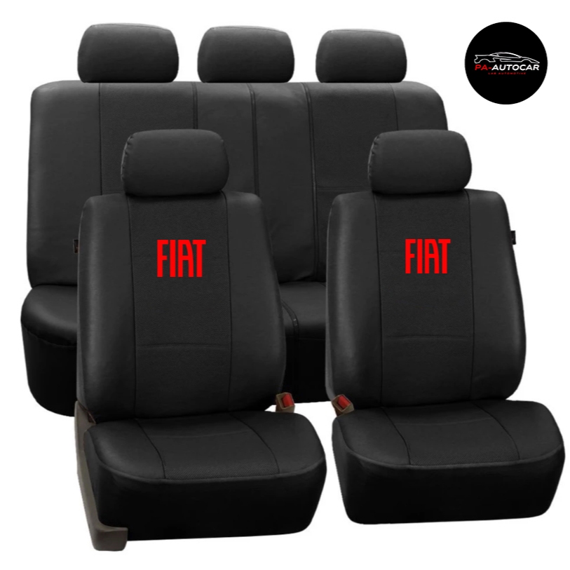 Capa de Banco Couro Fiat Uno 1990 a 2021 Banco Carro 5 Lugares