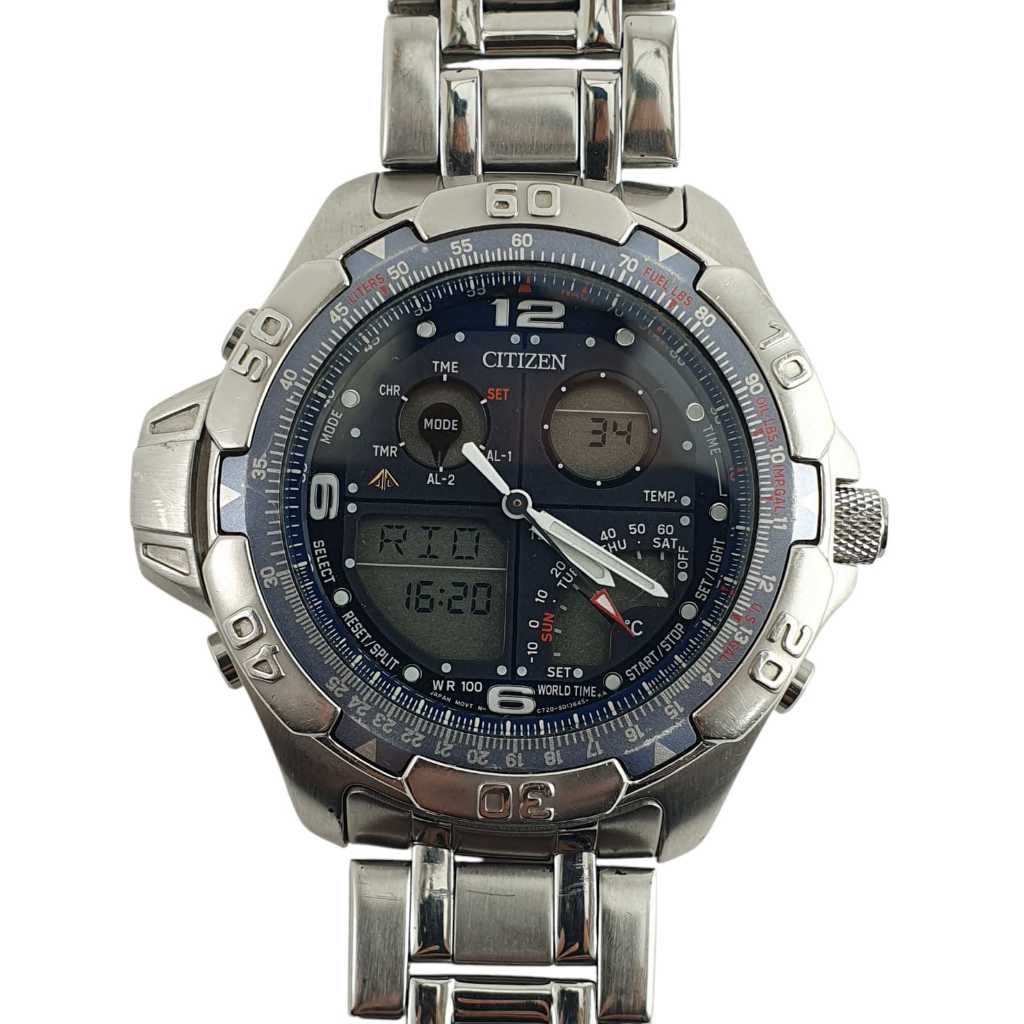 Relógio Citizen Mod C720 Promaster Esportivo Vintage Wingman