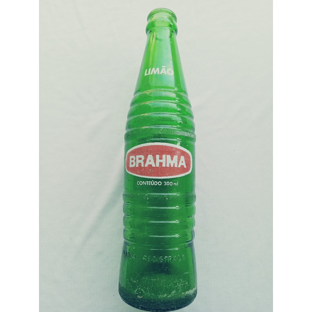 Garrafa Antiga Limão Brahma 300 ml - Anos 1980 - X38