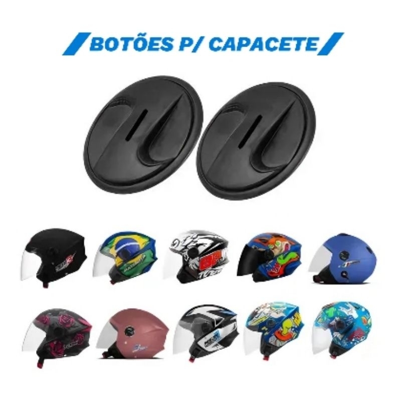 Reparo Botão da viseira capacete Pro Tork Aberto New Liberty 3/ New Liberty Atomic