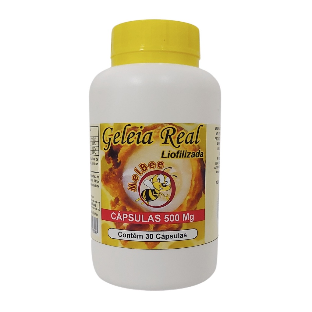 Geleia Real Liofilizada - Pote 30 Cápsulas - 500 Mg