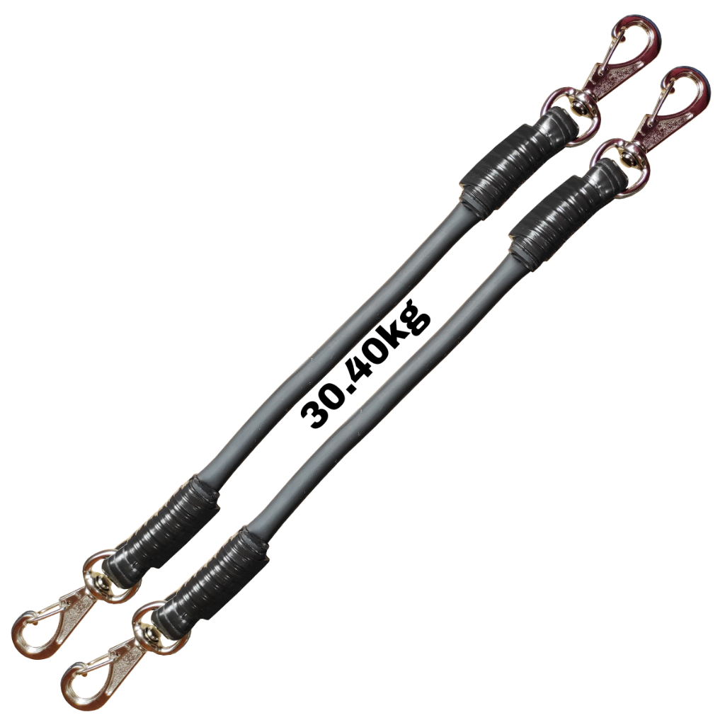 Par de Extensor Elástico Carga Pesada 30,40 kg Treino Musculação Sarcofit