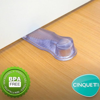 Aparador Trava Peso Porta Silicone Transparente em Oferta na Shopee