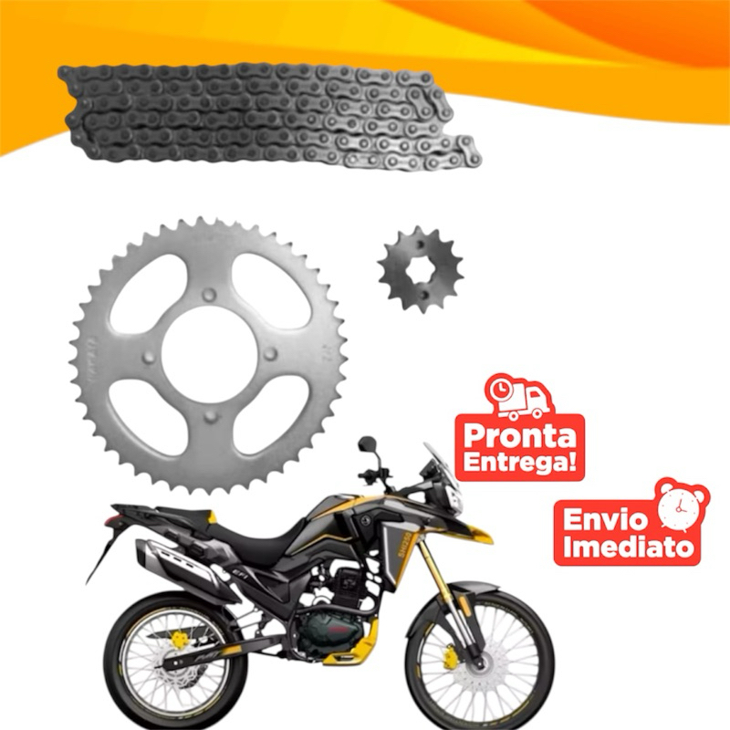 Kit Relação Transmissão Shineray C/ Retentor Shi 250 Efi