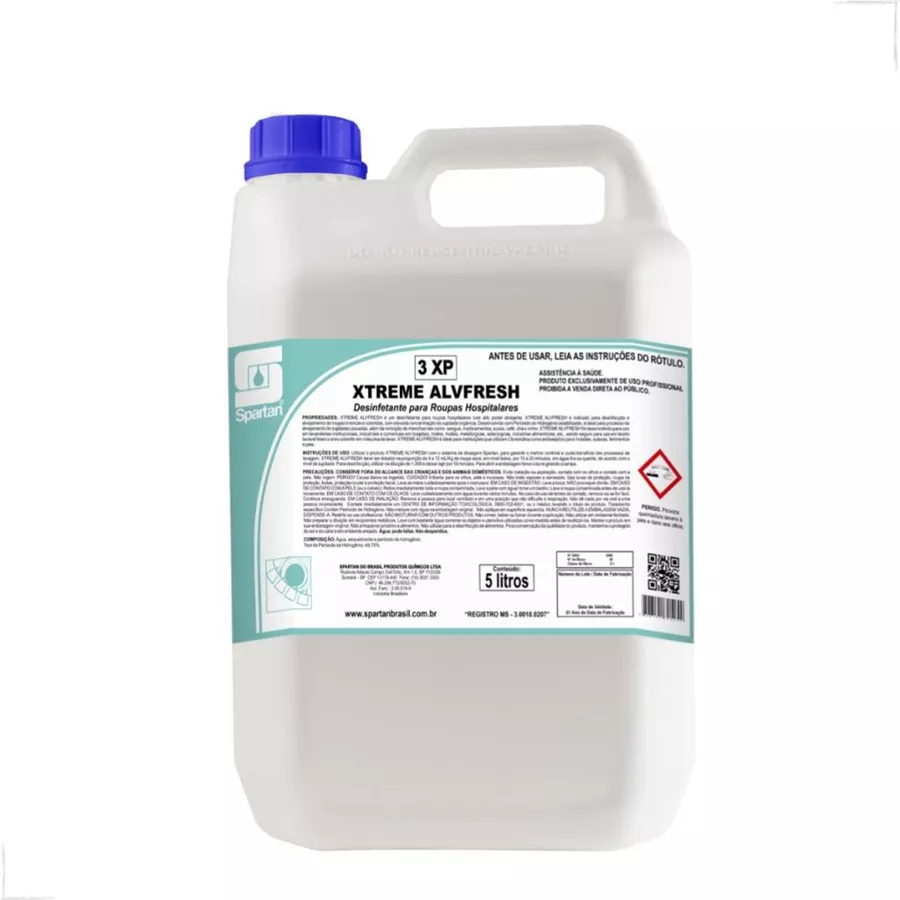 Xtreme Alvfresh Alvejante sem Cloro Tira Manchas 5 Litros Spartan
