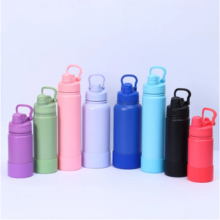 GARRAFA SPORT Térmica 400/600/800 ML Bota De Silicone Protetora Com Aço inoxidável Com Canudo em Oferta na Shopee