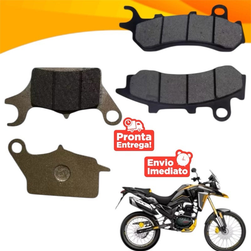 Pastilha Freio Dianteiro + Pastilha Traseira Shineray Shi250