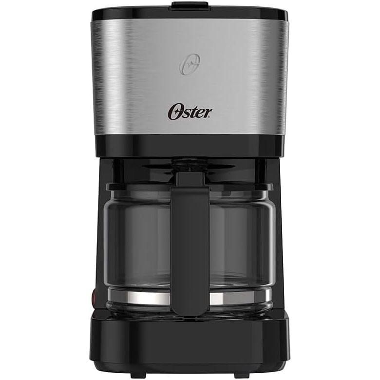 Cafeteira Oster Inox Compacta OCAF300, c/ jarra de vidro 0,75L - 220V (NOVO)