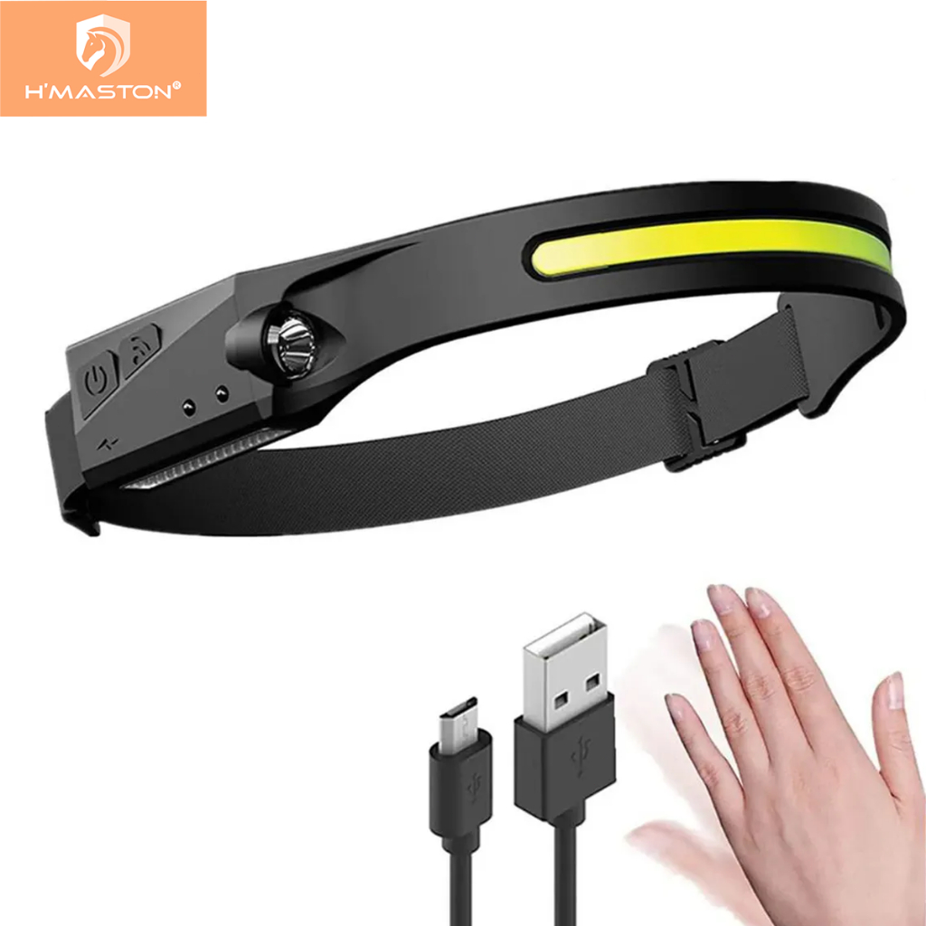 H'maston Hw15 Lanterna Cabeça LED Recarregável Multifuncional USB Exterior À Prova D'água — R$ 27,99 em Shopee, 53% OFF