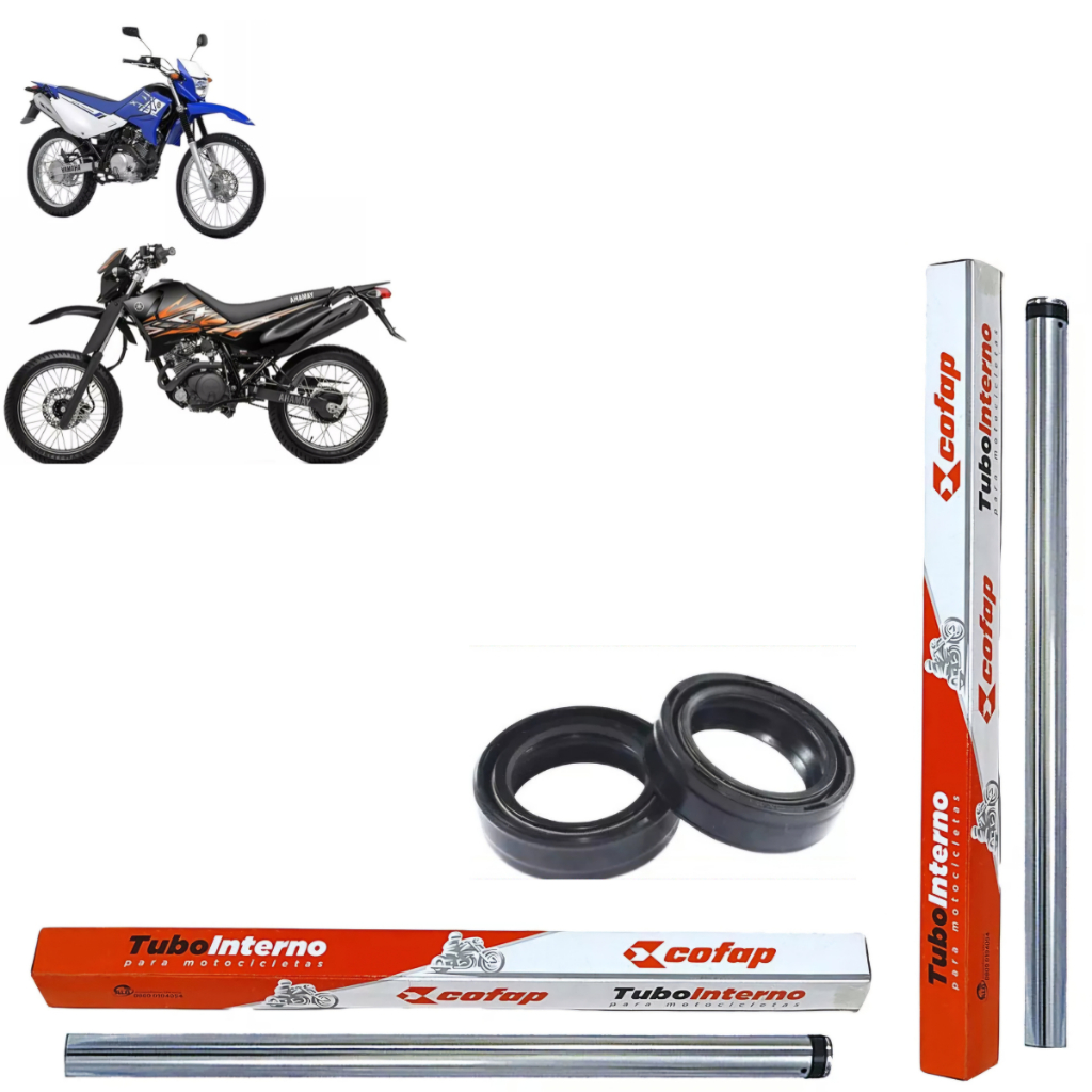 Par Tubo Cilindro Bengala + Retentor XTZ 125 2003 2004 2005 2006 2007 2008 2009