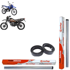 Par Tubo Cilindro Bengala + Retentor XTZ 125 2003 2004 2005 2006 2007 2008 2009 2010 2011 2012 Cofap