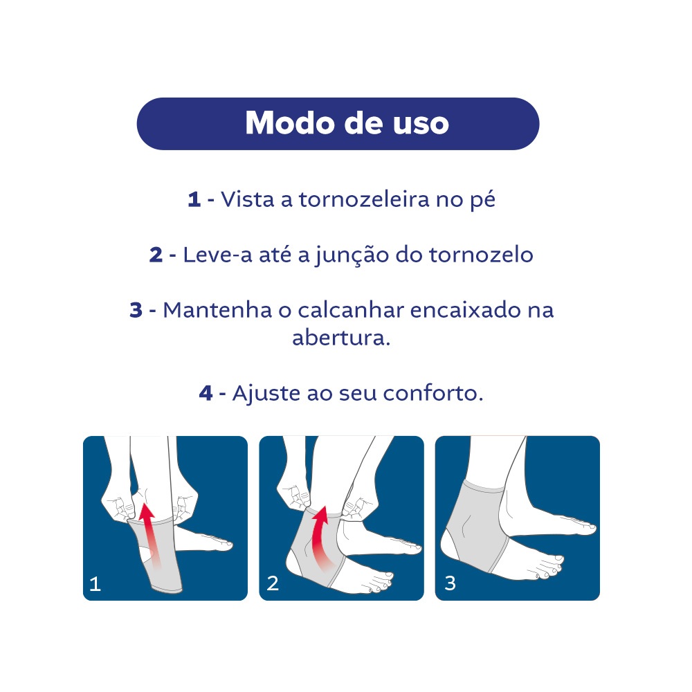 Detalhes do Queima de Estoque   Tornozeleira Longa Neoprene Cremer Original Ajustável