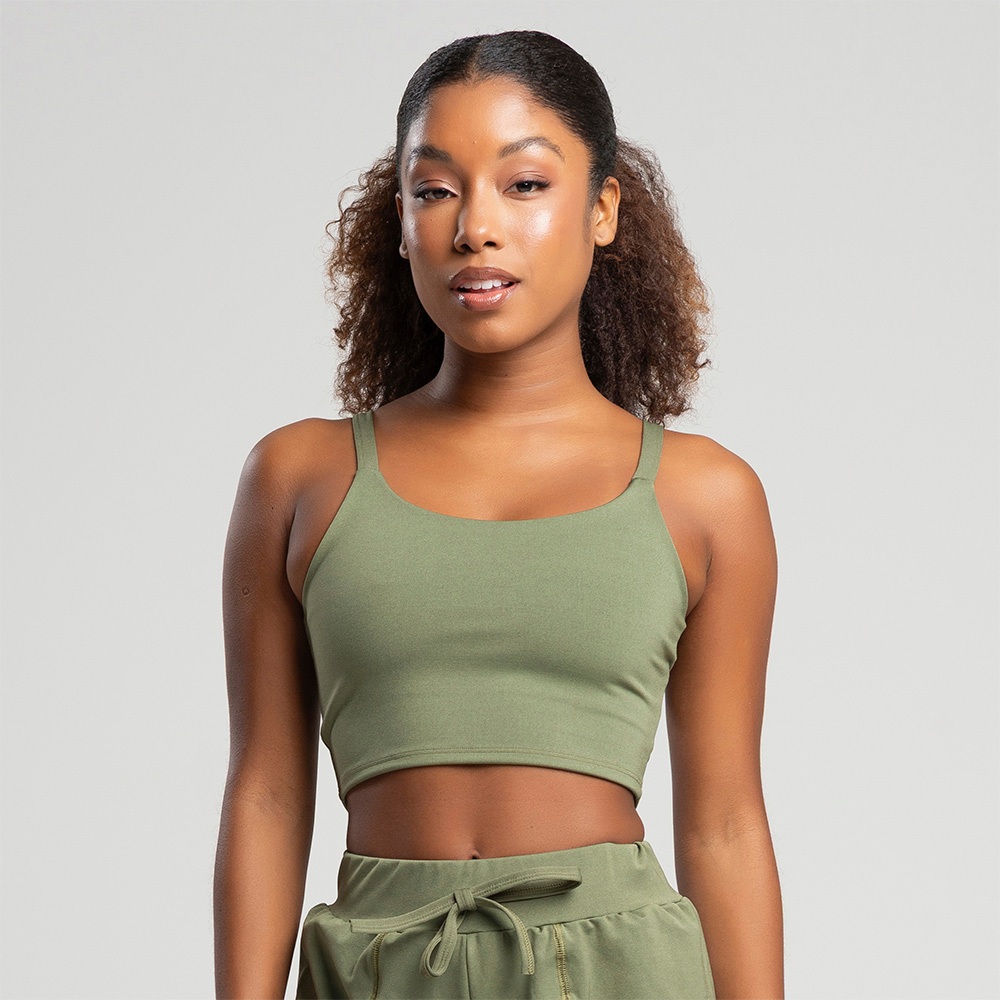 Top cropped de academia com alcinha fitness em Oferta na Shopee