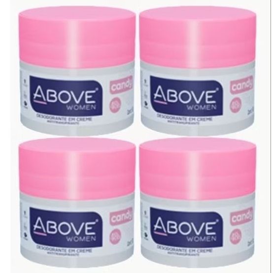 Kit 4 creme desodorante above women candy 50g cada em Oferta na Shopee