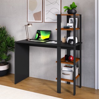 Escrivaninha Mesa Com Prateleiras Reversível Office Escritório Estudos Zorzi em Oferta na Shopee