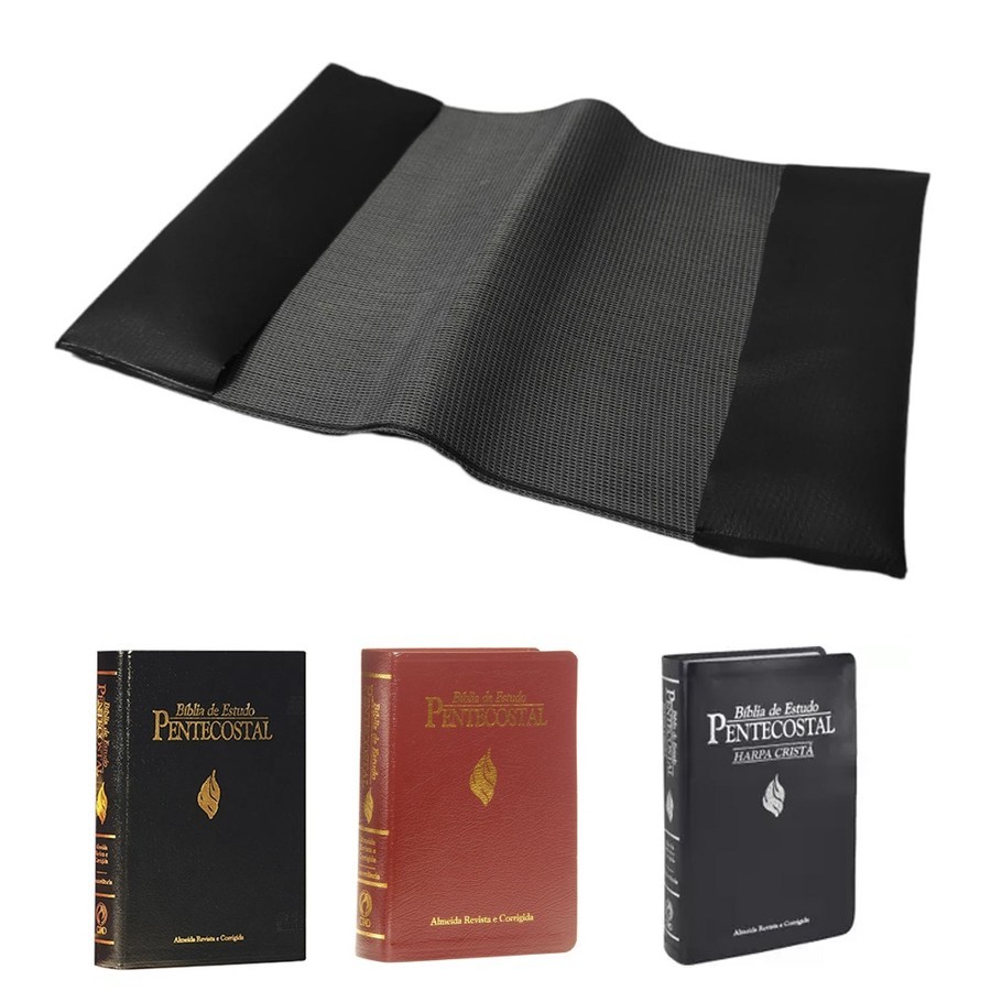 Capa para Biblia A24cm L37,5cm Preta Impermeável