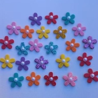 FLORES ENCANTO(2CM) ADESIVAS  PARA PET -30 UNIDADES em Oferta na Shopee