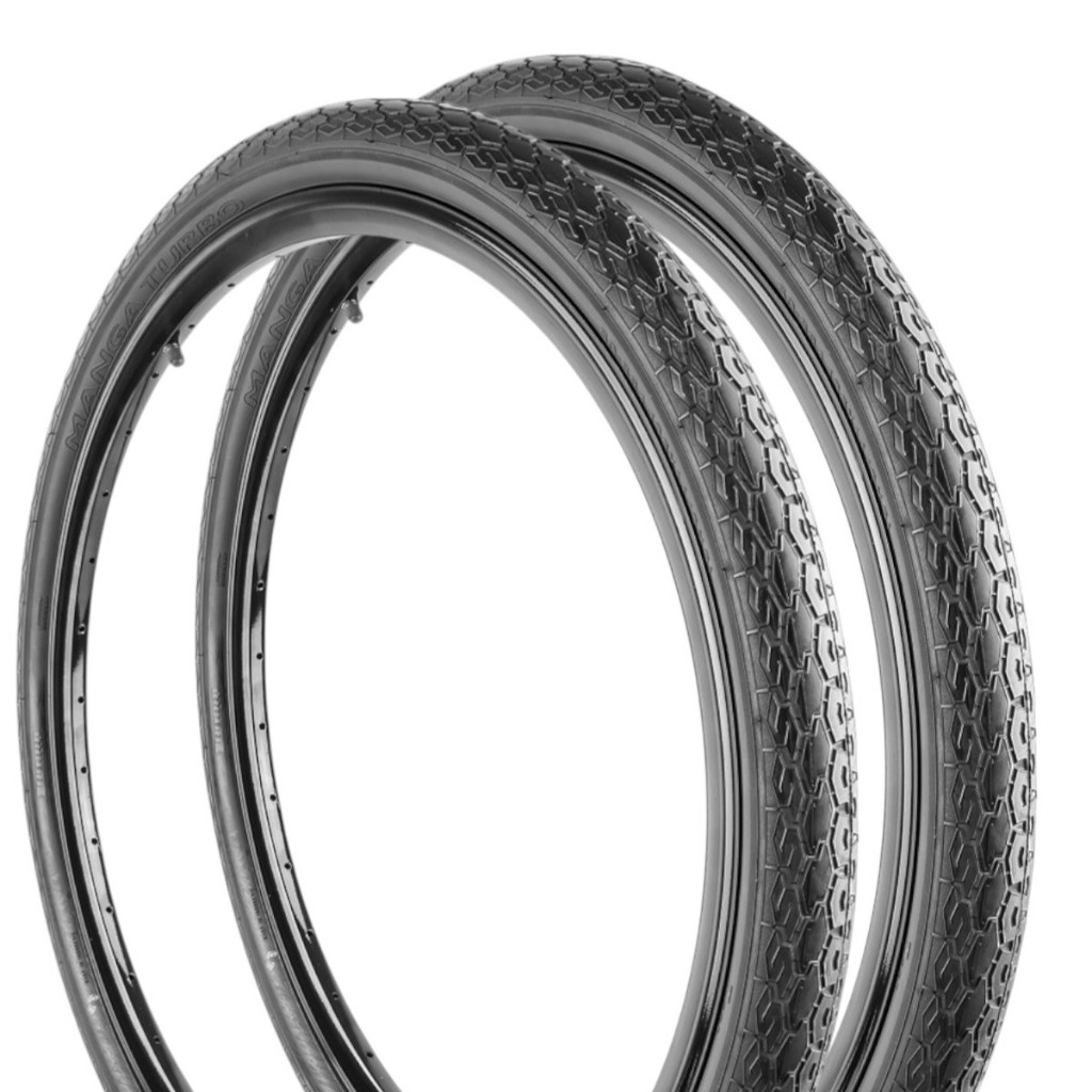 Par Pneu Manga Turbo Pirelli Aro 26 1x1/2x2 Barra Forte Preto
