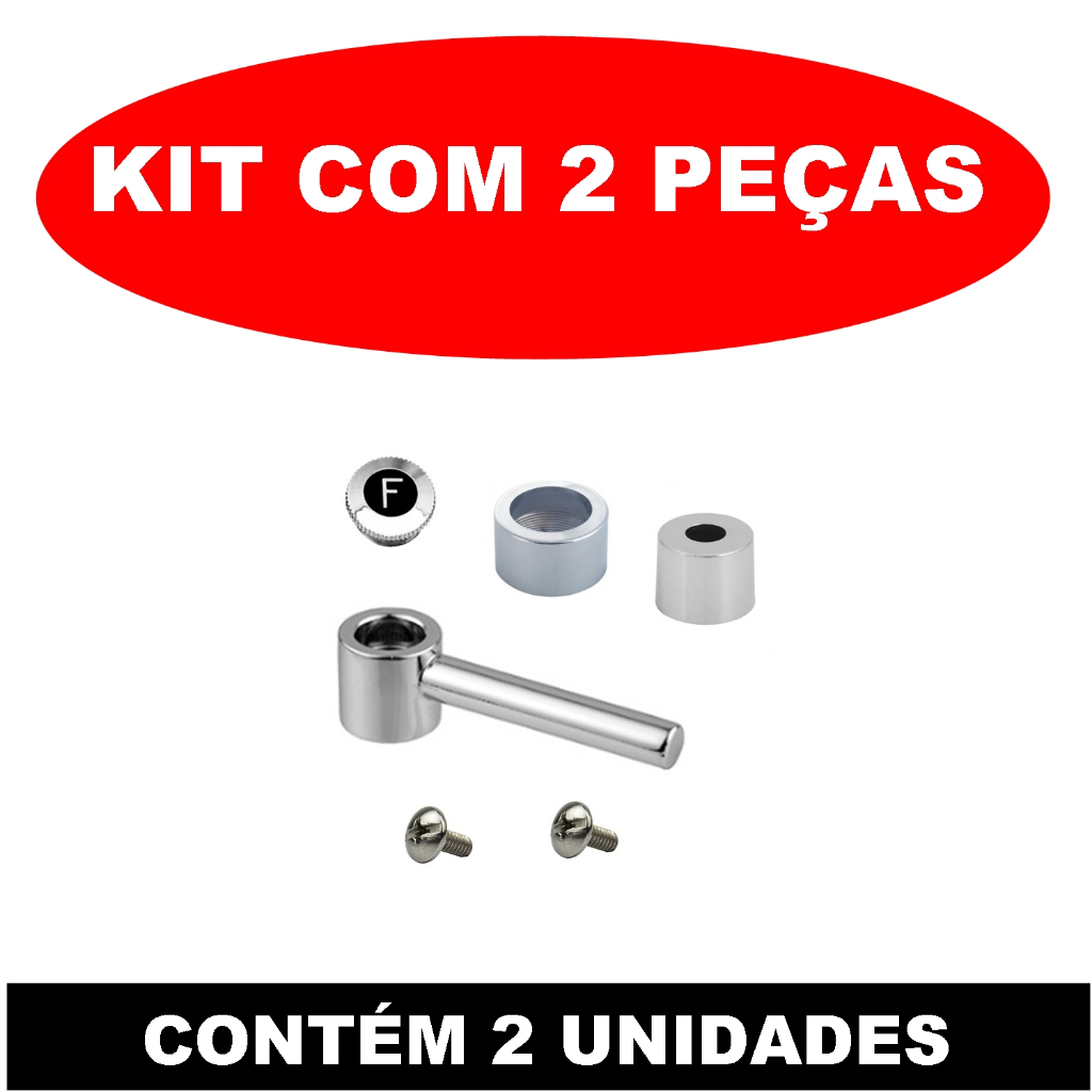 2 Kits Acabamento Registro Torneira Alavanca Metal Deca C31 CÓD. 2KITC31 em Oferta na Shopee