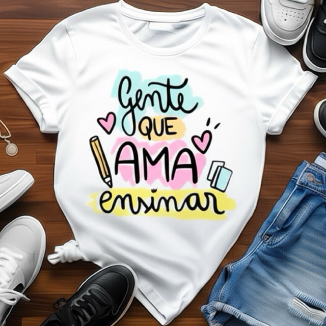 Camiseta Feminina Profissão Professora Pedagogia - Estilo Casual e Confortável