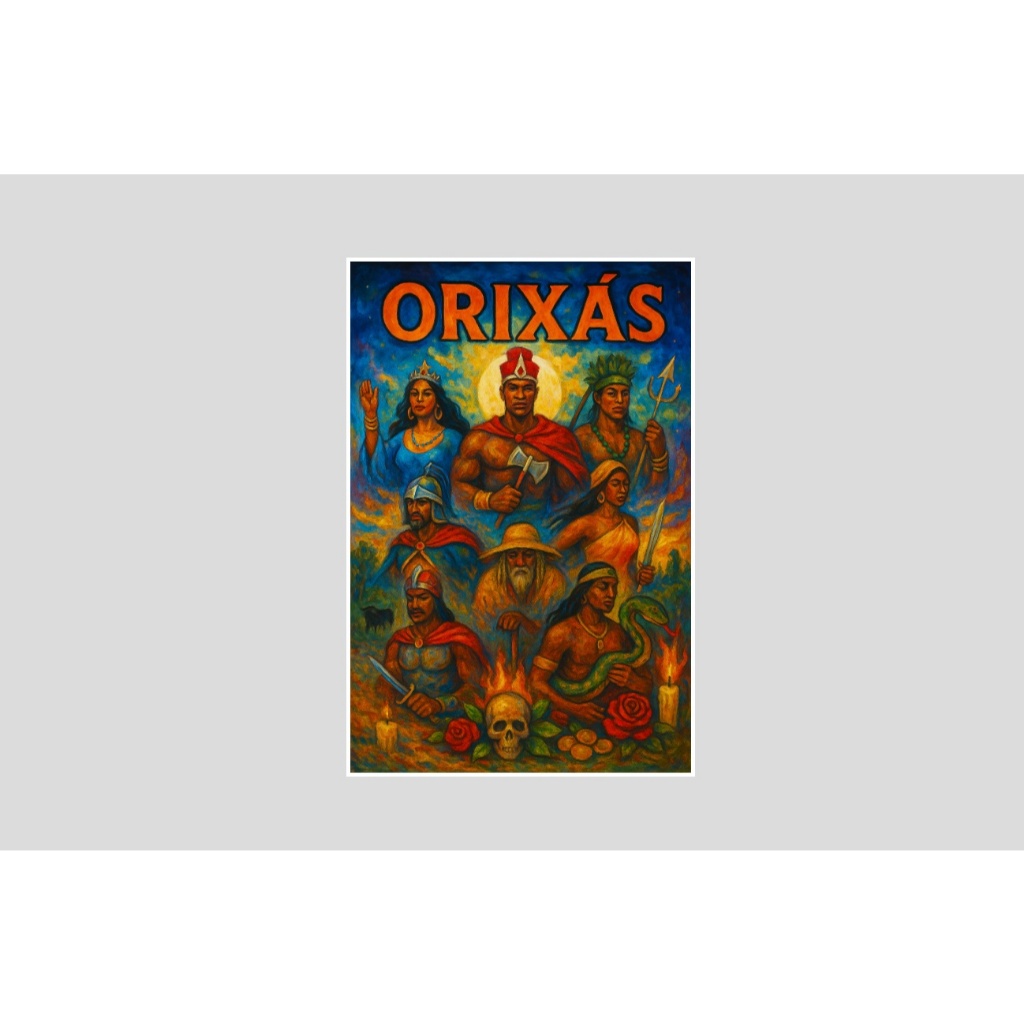 Quadro entidades umbanda candomblé orixas pomba gira exu baiana preto velho ere marinheiro caboclo 7 linhas tranca rua