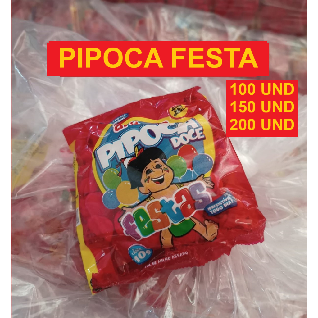 Fardo - Saco de Pipoca Aritana de 10g - Festa