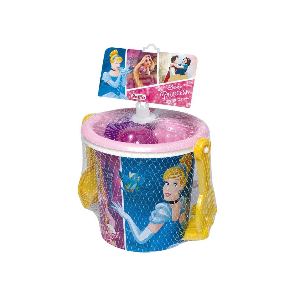 Conjunto de Praia com Baldinho Princesas da Disney - Novabrink 9568 em Oferta na Shopee