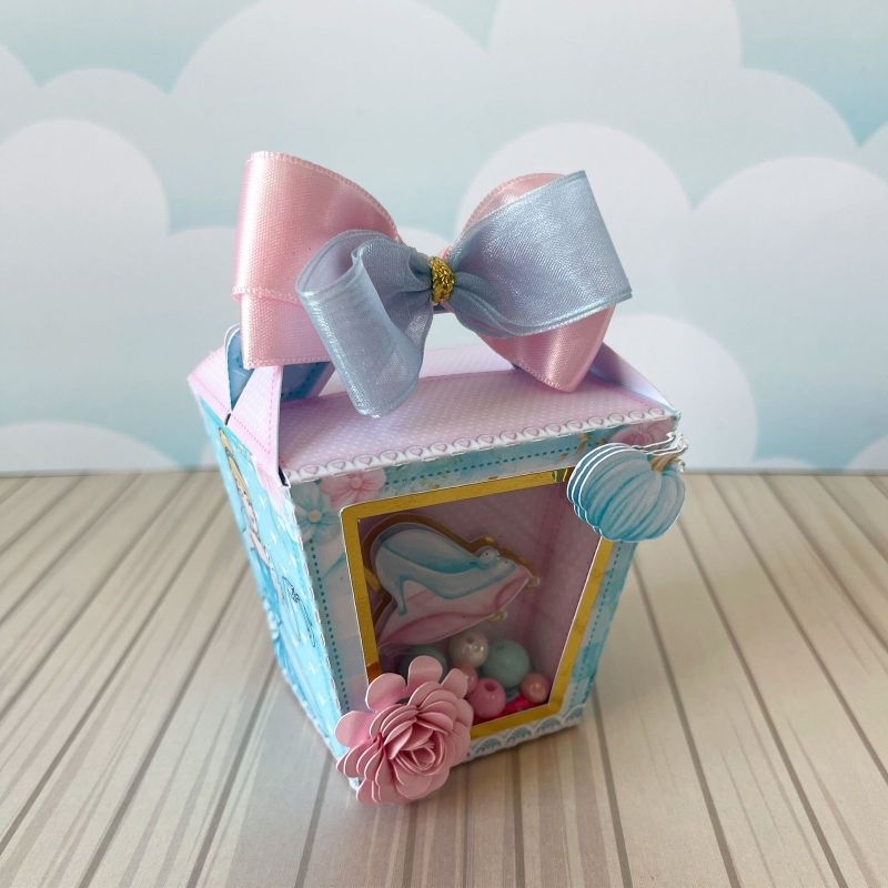 ✨ Caixa  Sushi Luxo - Cinderela - Princesas - Papelaria Personalizada - Lembrancinha de Festa