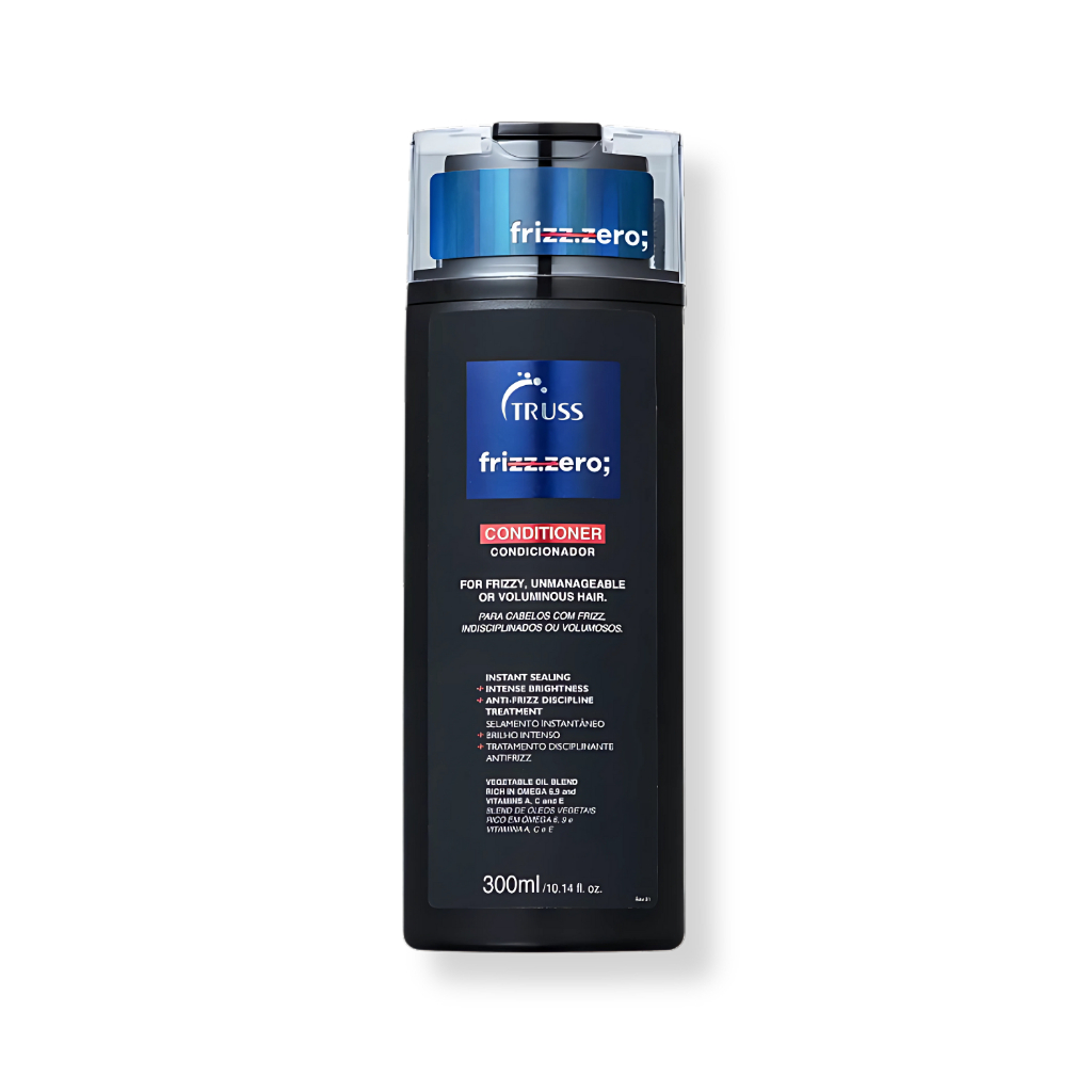 Detalhes do Kit Truss - Shampoo 300ml , Condicionador 300ml e Spray 260ml Frizz Zero