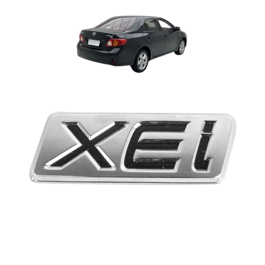 Emblema Letreiro XEI Cromado e Preto Corolla 2009 a 2023