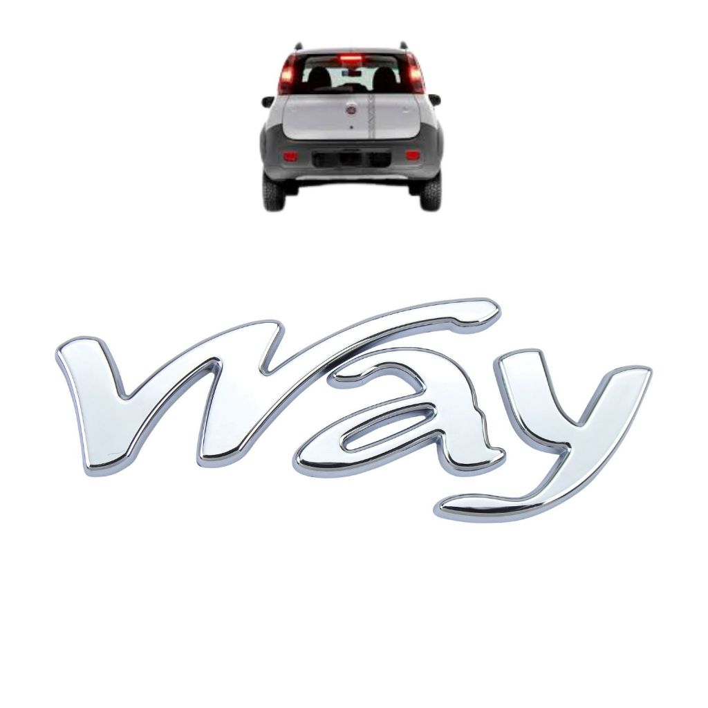Emblema Letreiro WAY Cromado Uno 2011 a 2016