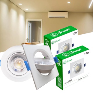 Kit 50 Luminária Led Spot 5w 7w10w Quadrado Redondo - Embutir Branco Frio/Neutro/Quente - Alto em Oferta na Shopee