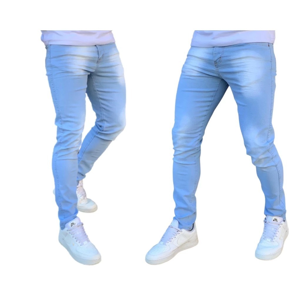 kit calças jeans masculina com elastano linha premium NF promoção — imagem 2 de 2