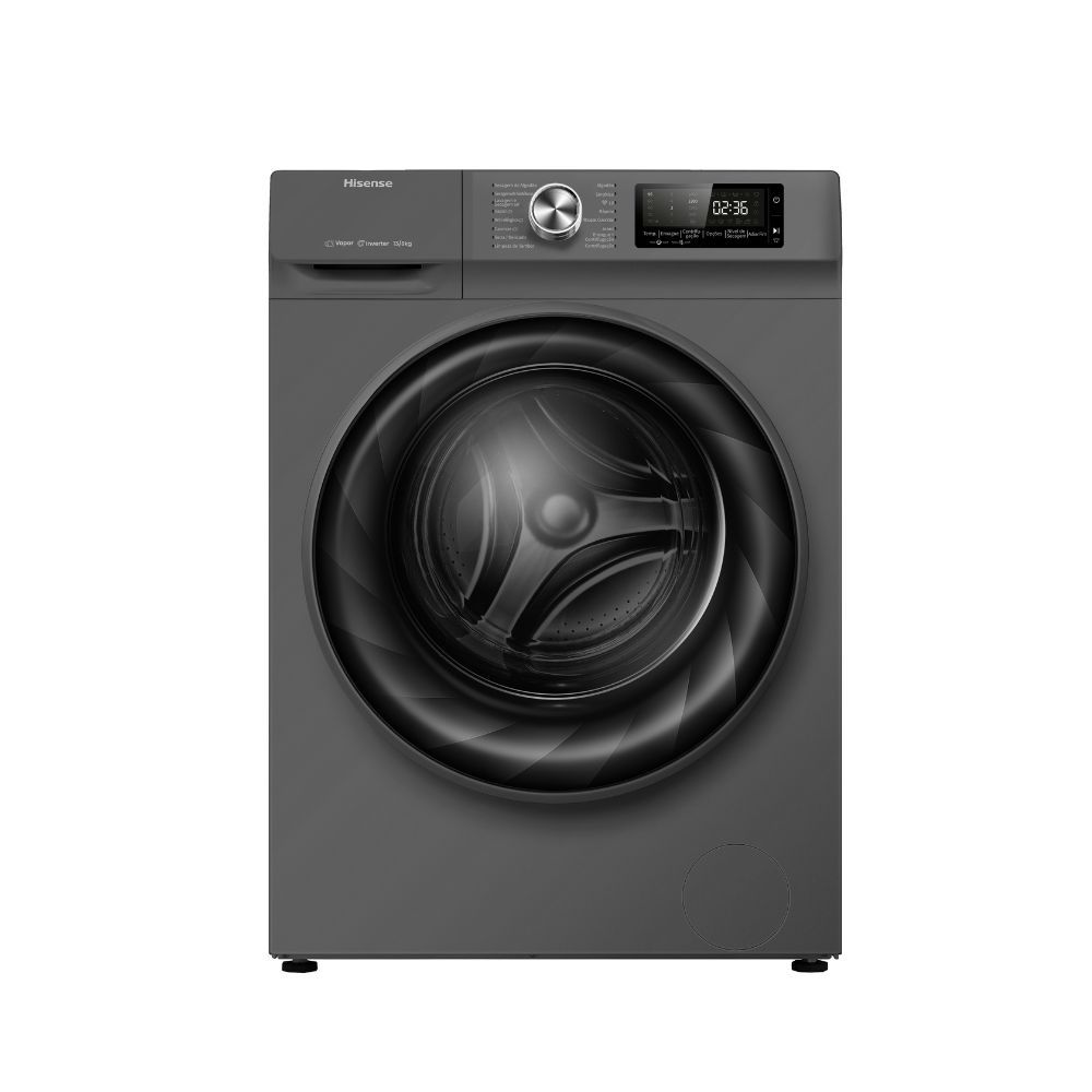 REEMBALADO: Lava e Seca Hisense 13kg Steam 13 Programas De Lavagem WD5Q1342BT Titanium