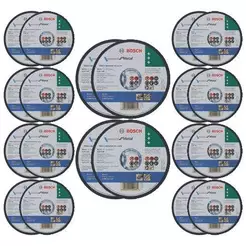 20 Discos Corte Inox Metal Bosch P/ Esmerilhadeira 115x1,0mm
