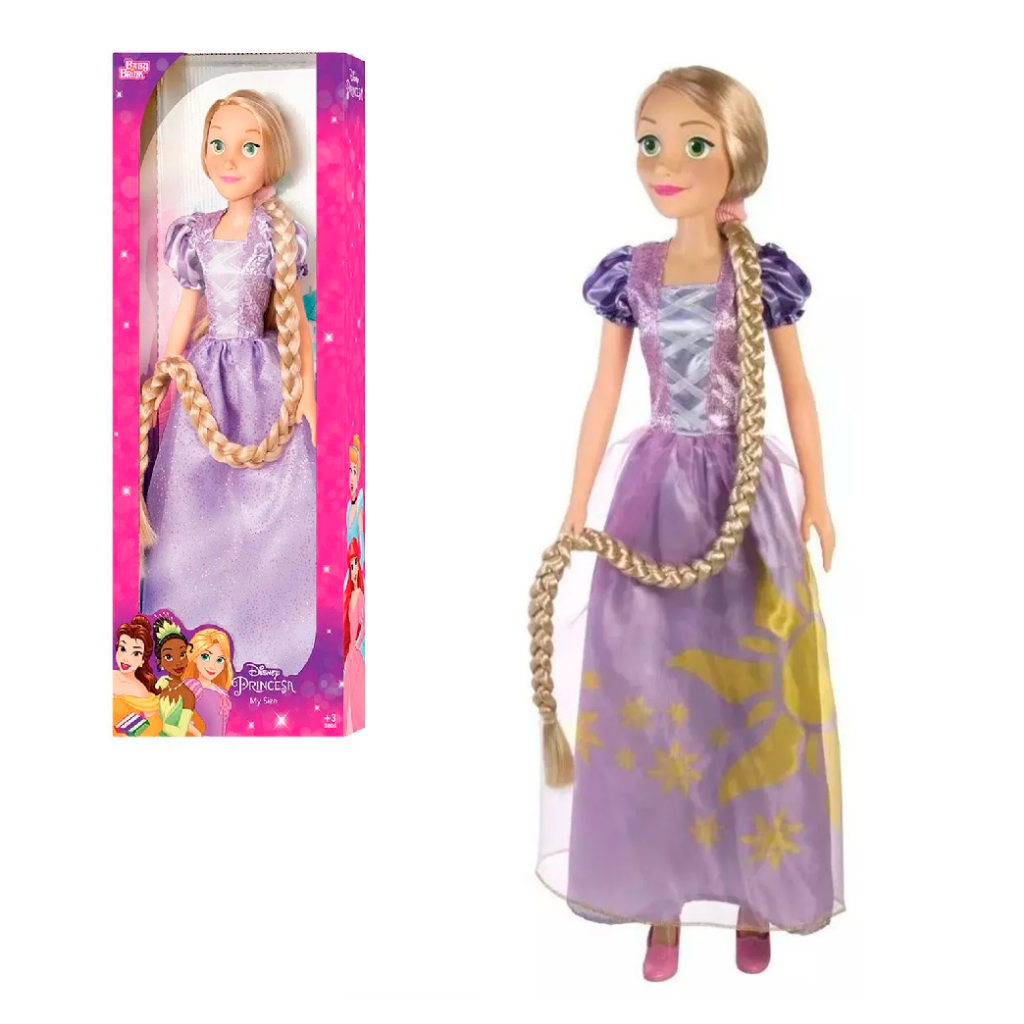 Boneca My Size Princesas da Disney Rapunzel 80cm - Novabrink 2008 em Oferta na Shopee
